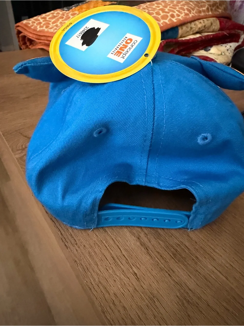 Sonic the Hedgehog Blue Baseball Cap Hat Kids Boys 3D Ears Gaming